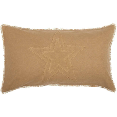 Burlap Natural Star King Sham 21x37 VHC Brands - The Fox Decor